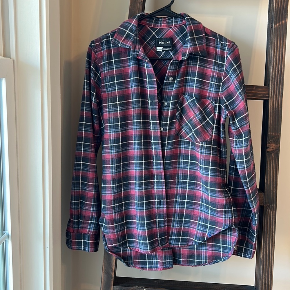 Plaid long sleeve, size XS